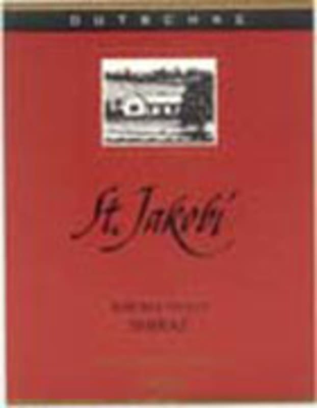 Dutschke Saint Jakobi Shiraz 2002 Front Label