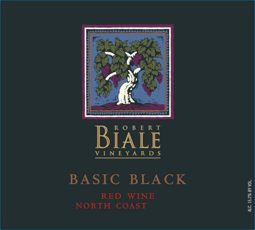Robert Biale Vineyards Basic Black Red 2014 Front Label