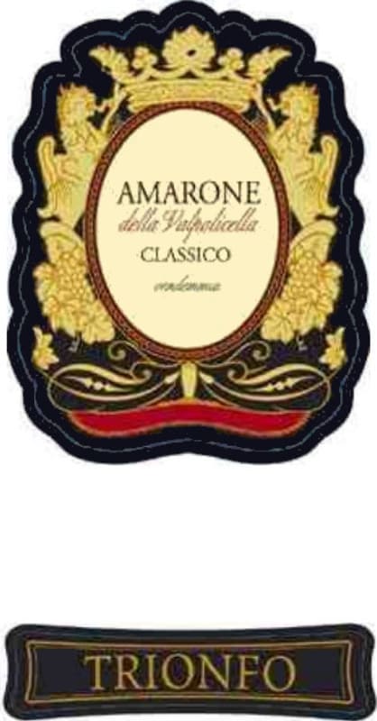 Riondo Amarone della Valpolicella Classico Trionfo 2007 Front Label