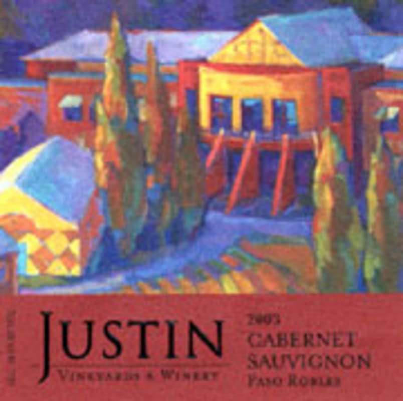 Justin Cabernet Sauvignon 2003 Front Label