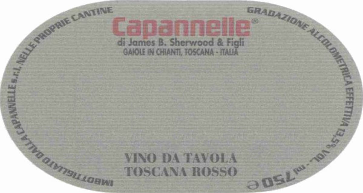 Capannelle Vino da Tavola Rosso 2000 Front Label