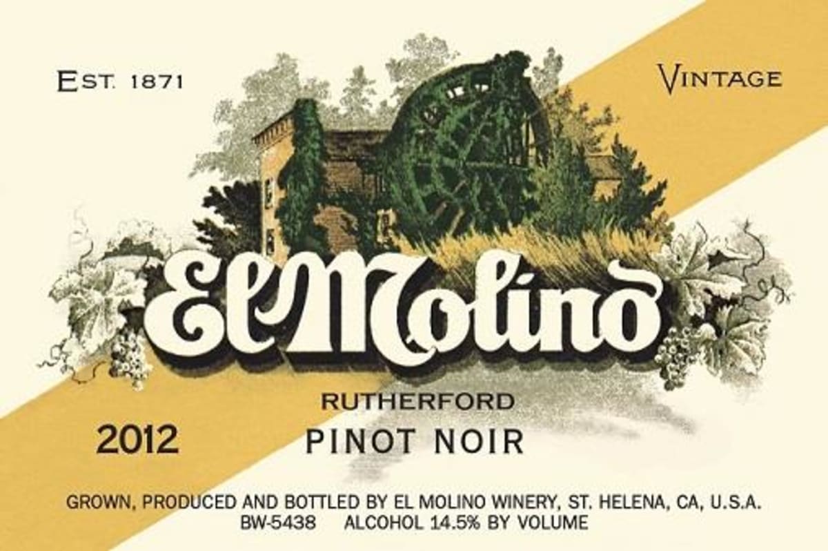 El Molino Pinot Noir 2012 Front Label