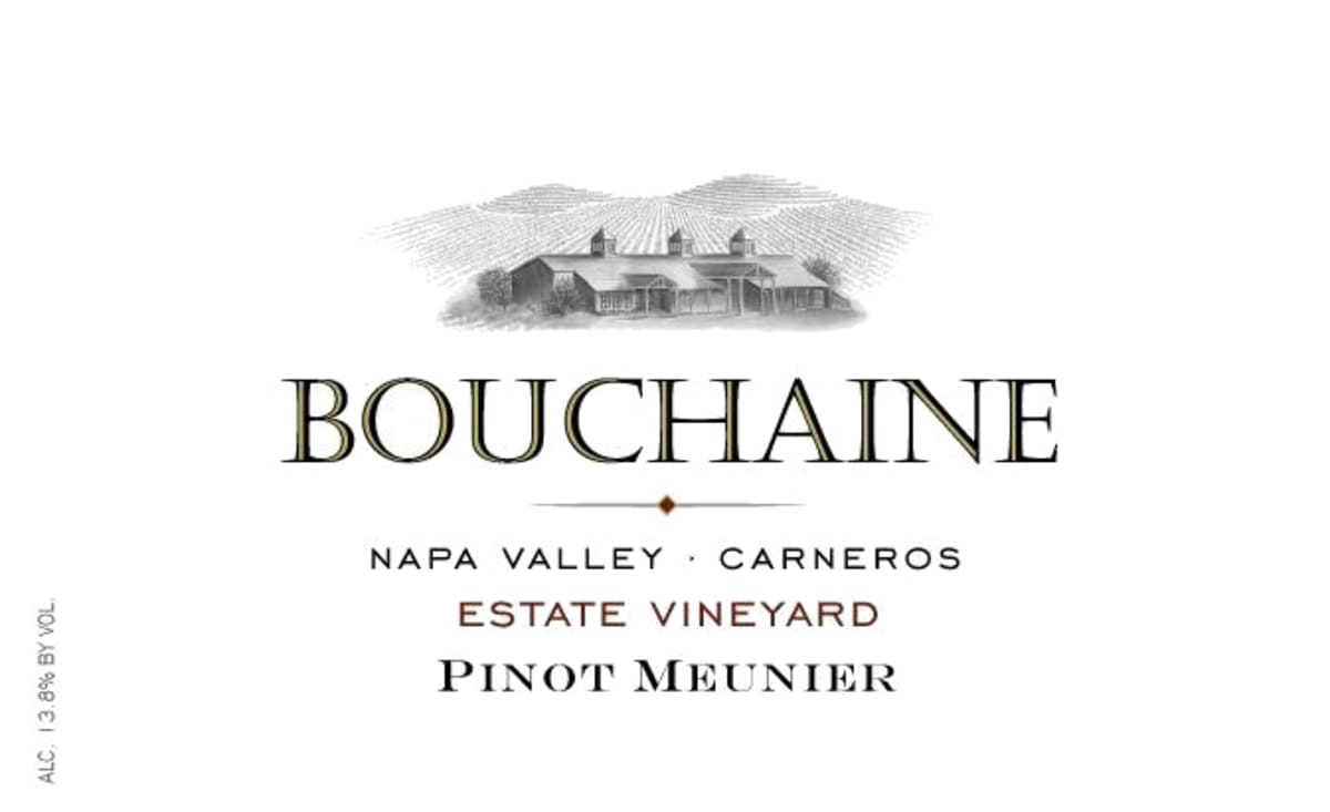 Bouchaine Pinot Meunier 2014 Front Label