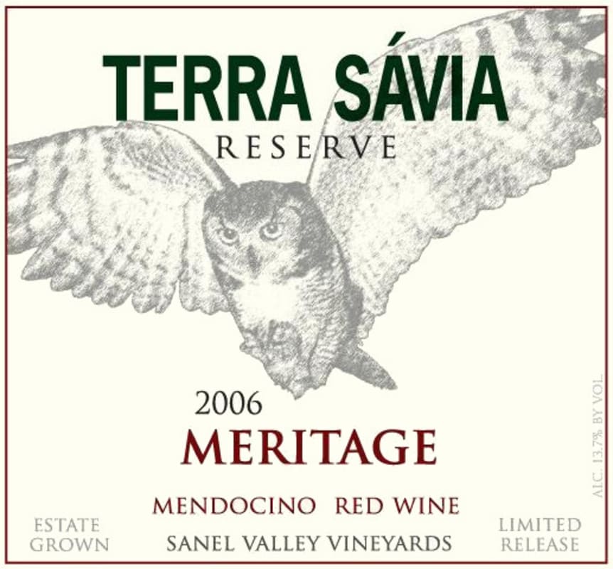 Terra Savia Reserve Meritage 2006 Front Label
