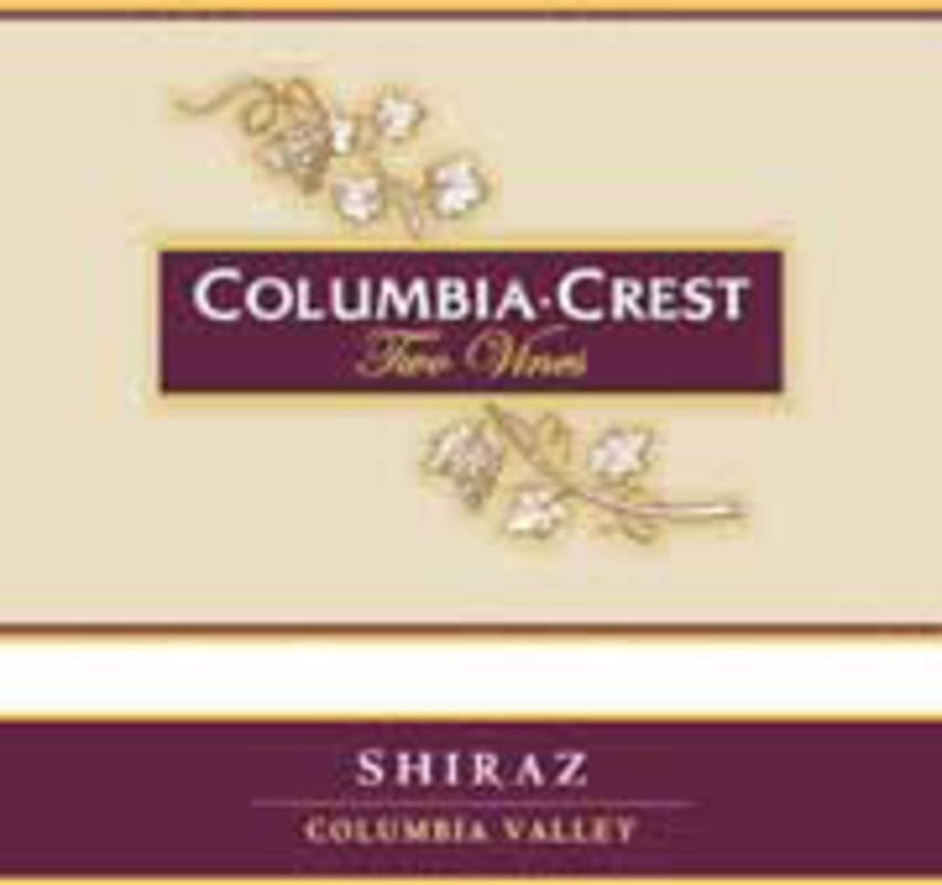 Two Vines Shiraz 2003 Front Label