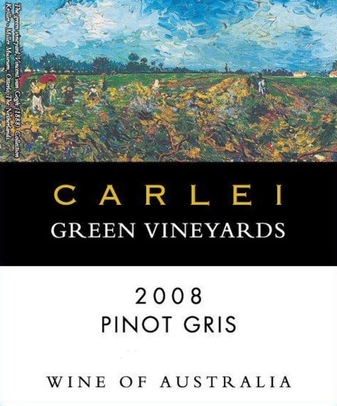 Carlei - Green Vineyards Pinot Gris 2008 Front Label