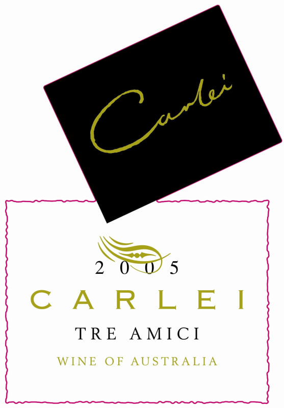 Carlei - Green Vineyards Tre Amici 2005 Front Label