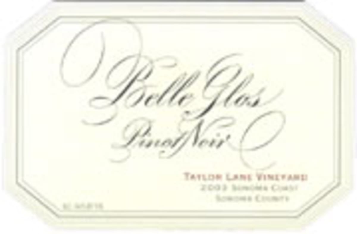 Belle Glos Taylor Lane Vineyard Pinot Noir 2003 Front Label