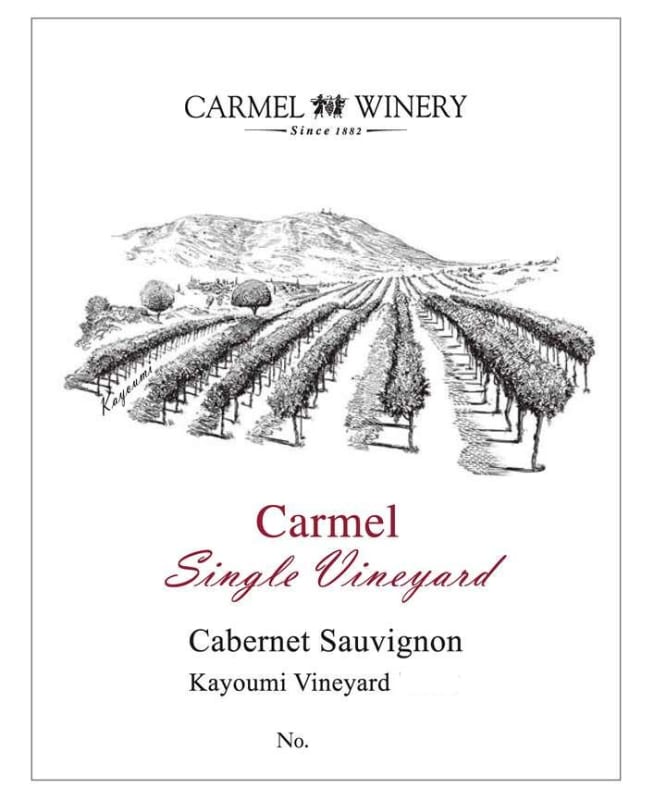 Carmel Kayoumi Single Vineyard Cabernet Sauvignon 2011 Front Label