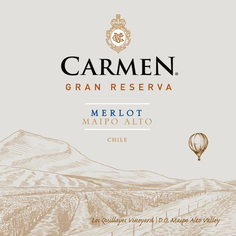 Carmen Gran Reserva Merlot 2013 Front Label