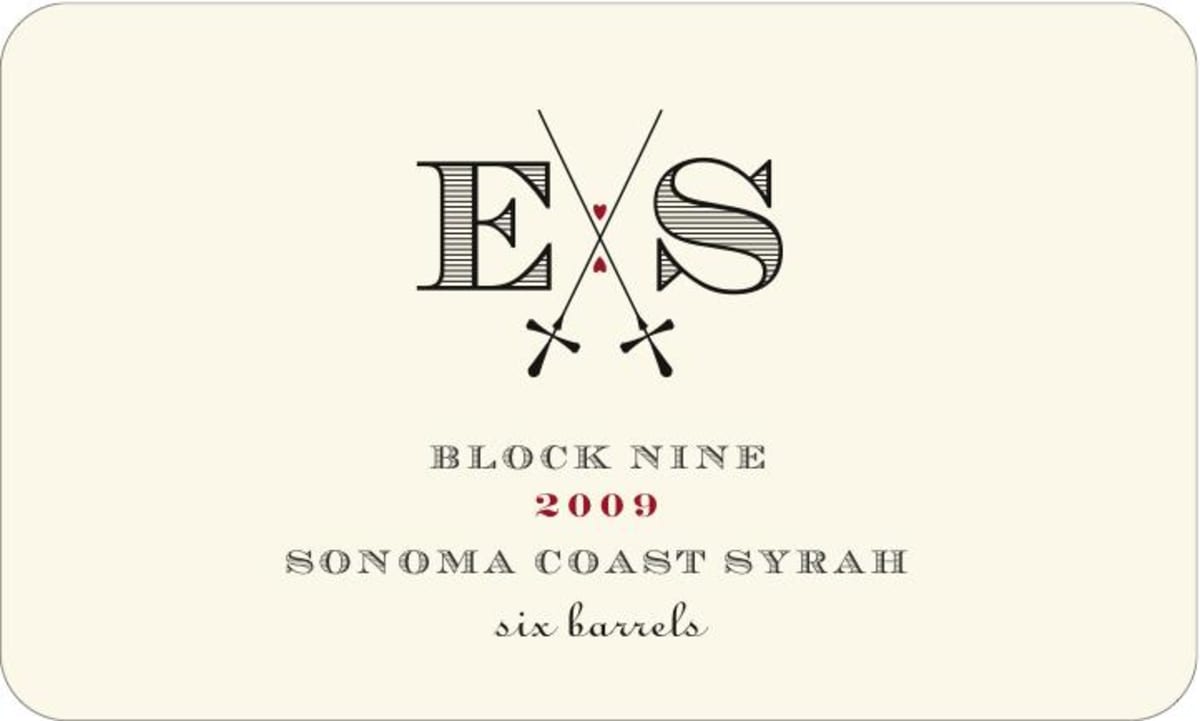 Elizabeth Spencer E x S Block Nine Syrah 2009 Front Label
