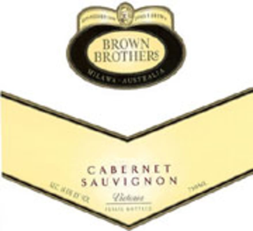 Brown Brothers Cabernet Sauvignon 2001 Front Label