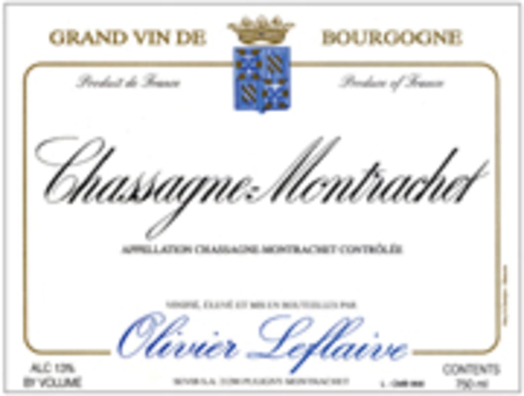 Olivier Leflaive Chassagne-Montrachet 2002 Front Label