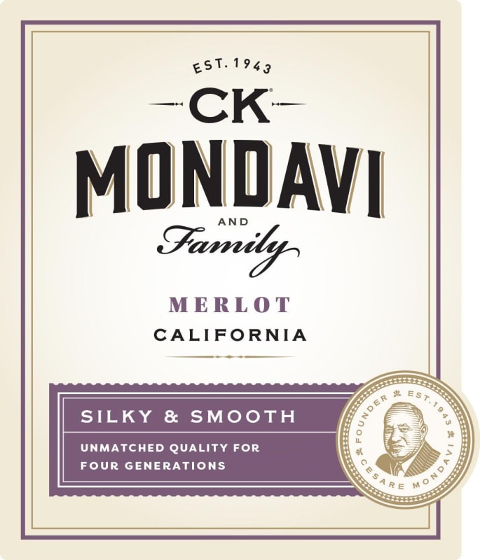 CK Mondavi 2015 Front Label