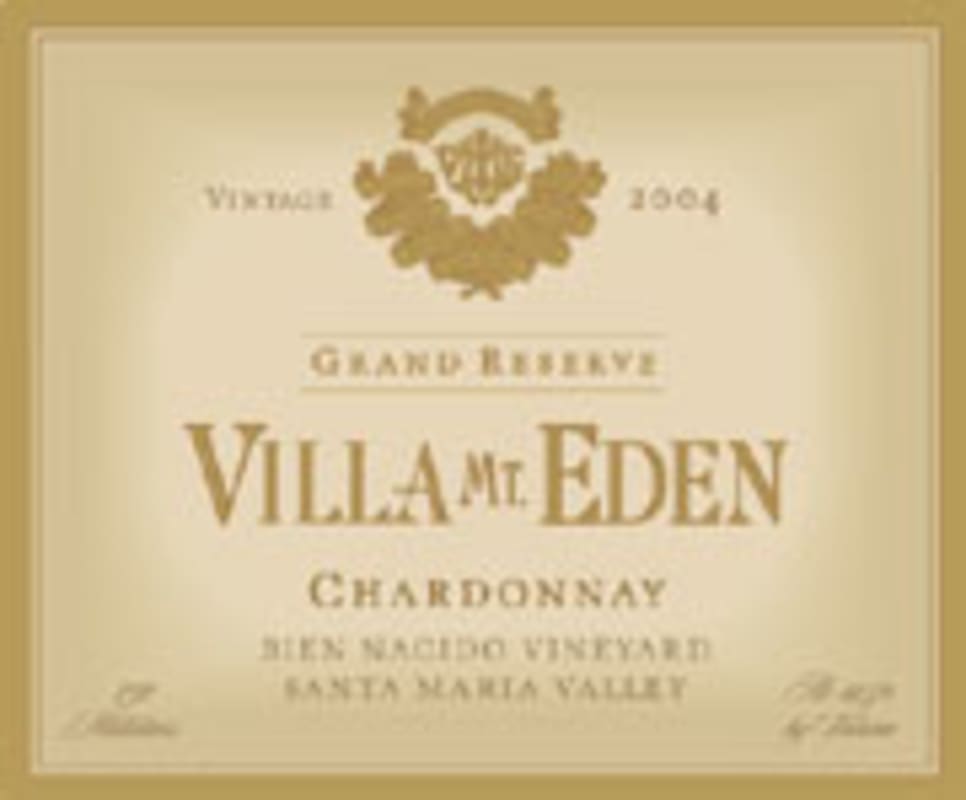 Villa Mt. Eden Grand Reserve Chardonnay 2004 Front Label