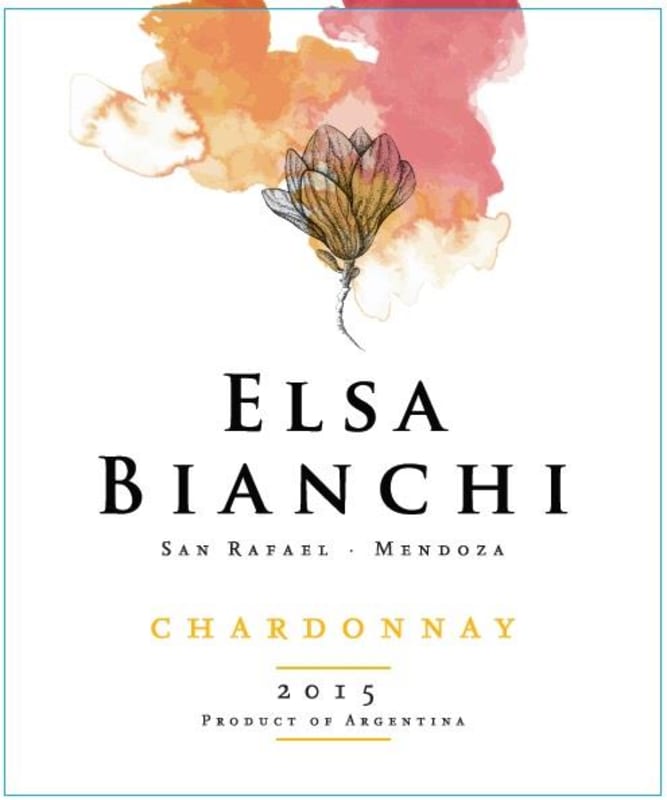 Elsa Bianchi Chardonnay 2015 Front Label