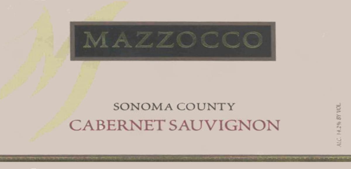 Mazzocco Cabernet Sauvignon 2002 Front Label