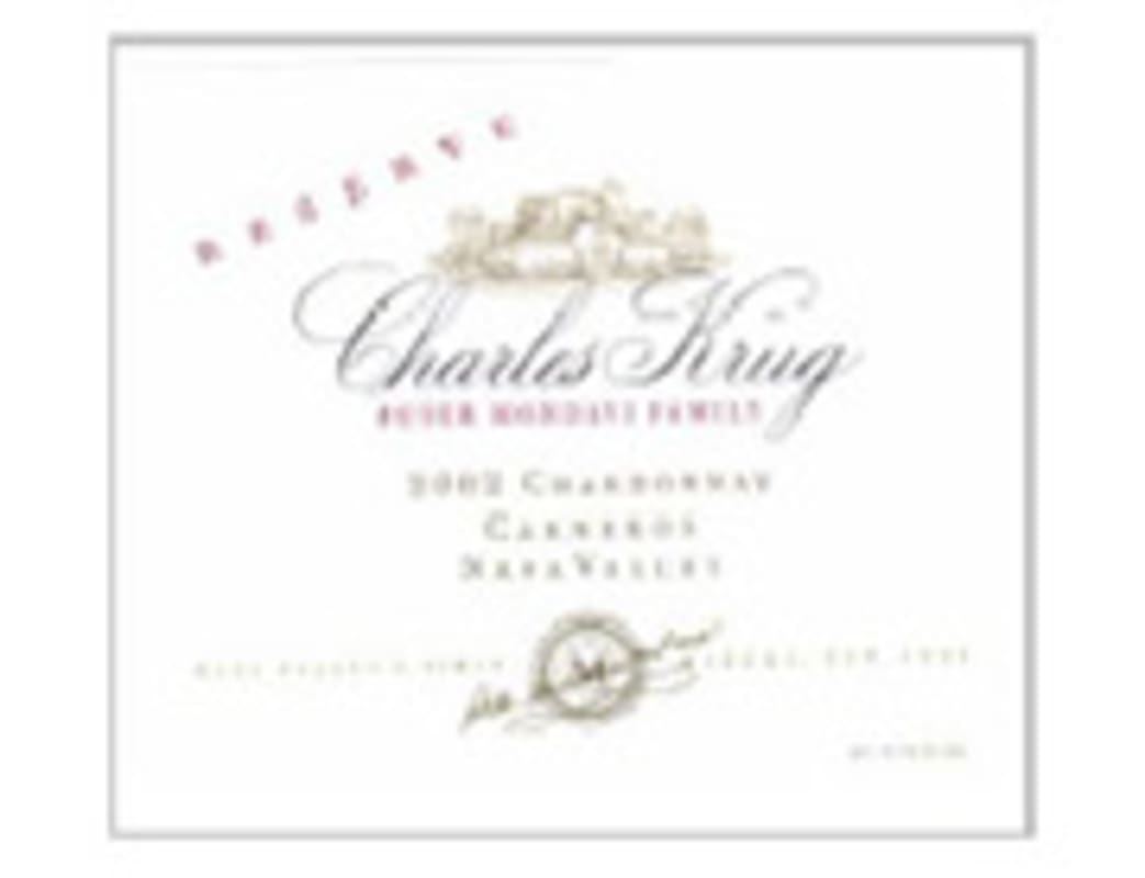 Charles Krug Family Reserve Chardonnay 2002 Front Label