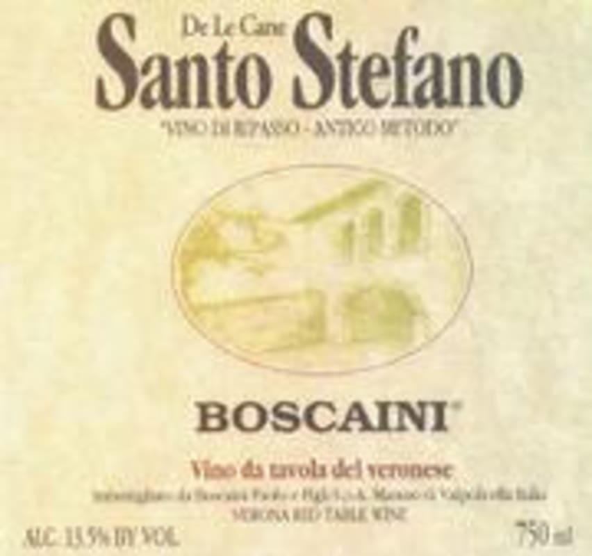 Boscaini SantoStefano 1995 Front Label