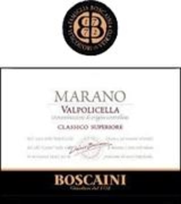 Boscaini Valpolicella 1998 Front Label
