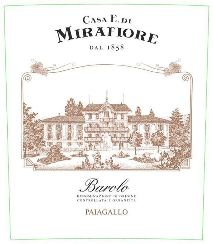 Mirafiore Paiagallo Barolo 2009 Front Label