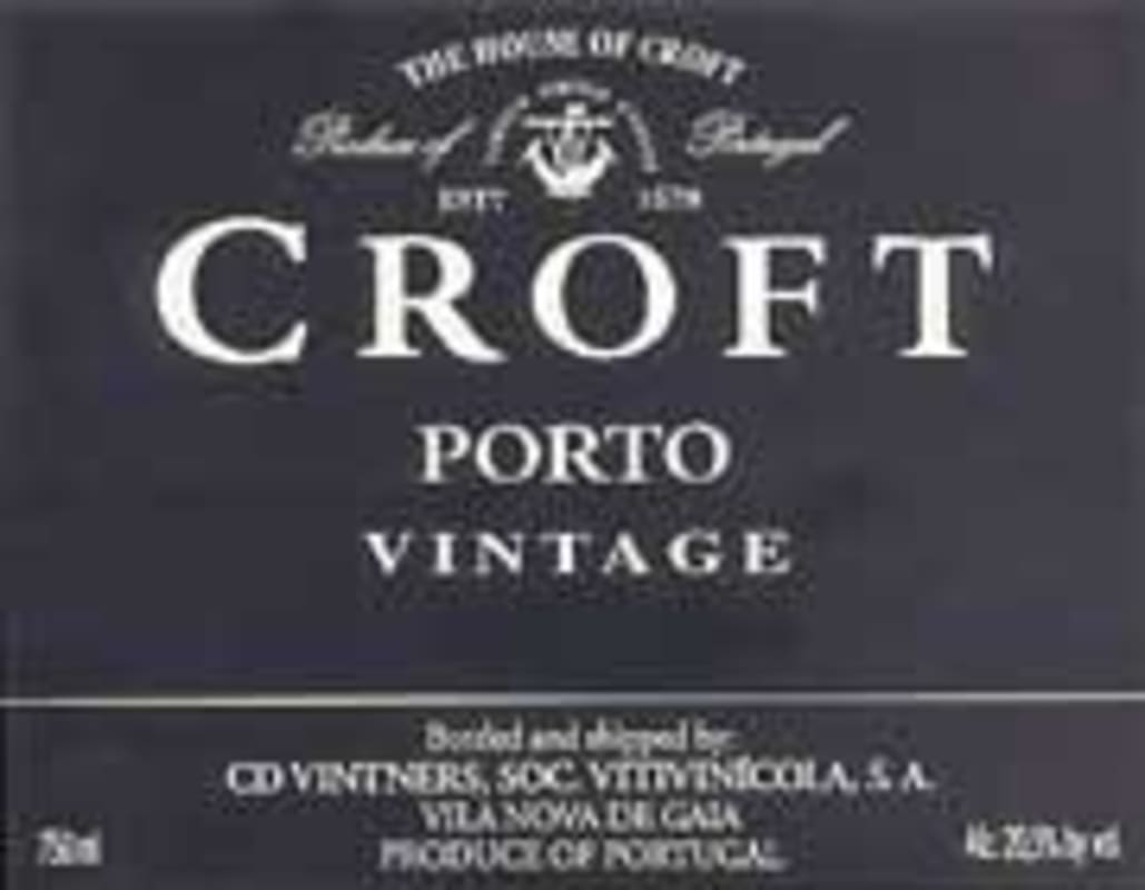 Croft Vintage Port 1977 Front Label