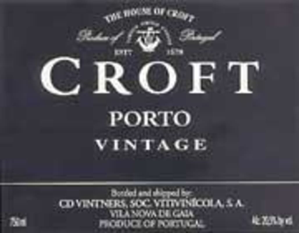 Croft Vintage Port 1982 Front Label