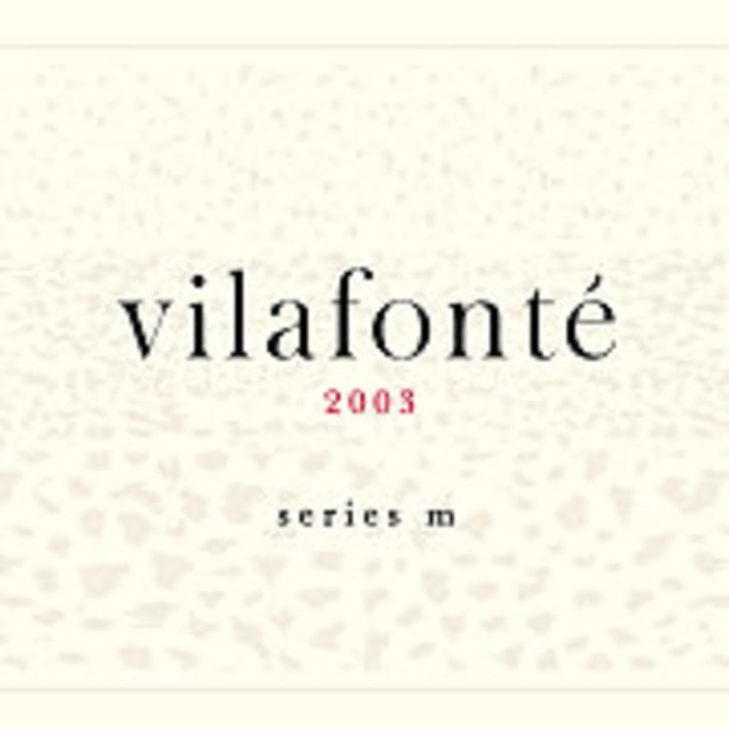 Vilafonte Series M 2003 Front Label
