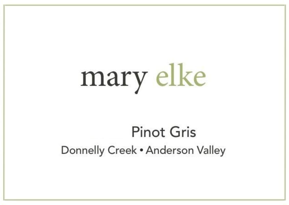 Elke Mary Elke Donnelly Creek Pinot Gris 2011 Front Label