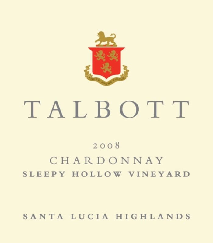 Talbott Sleepy Hollow Chardonnay 2008 Front Label