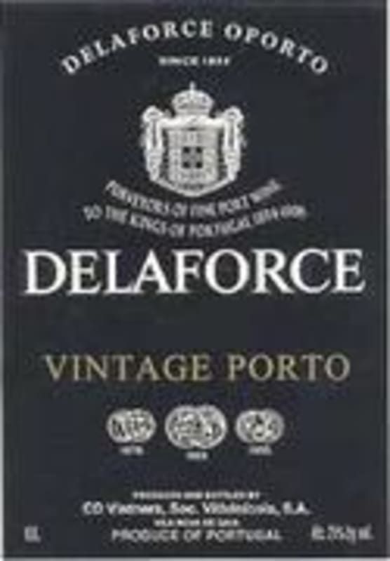 Delaforce Vintage Port 1977 Front Label