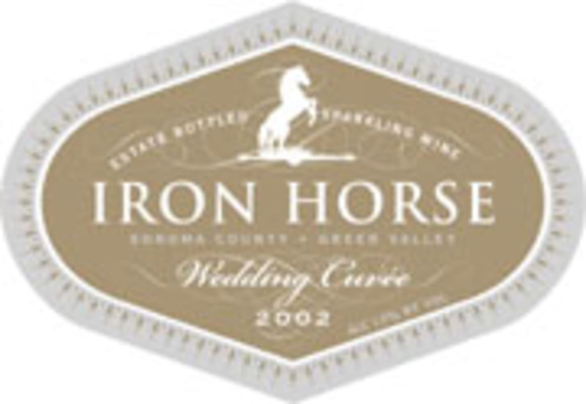 Iron Horse Wedding Cuvee 2002 Front Label