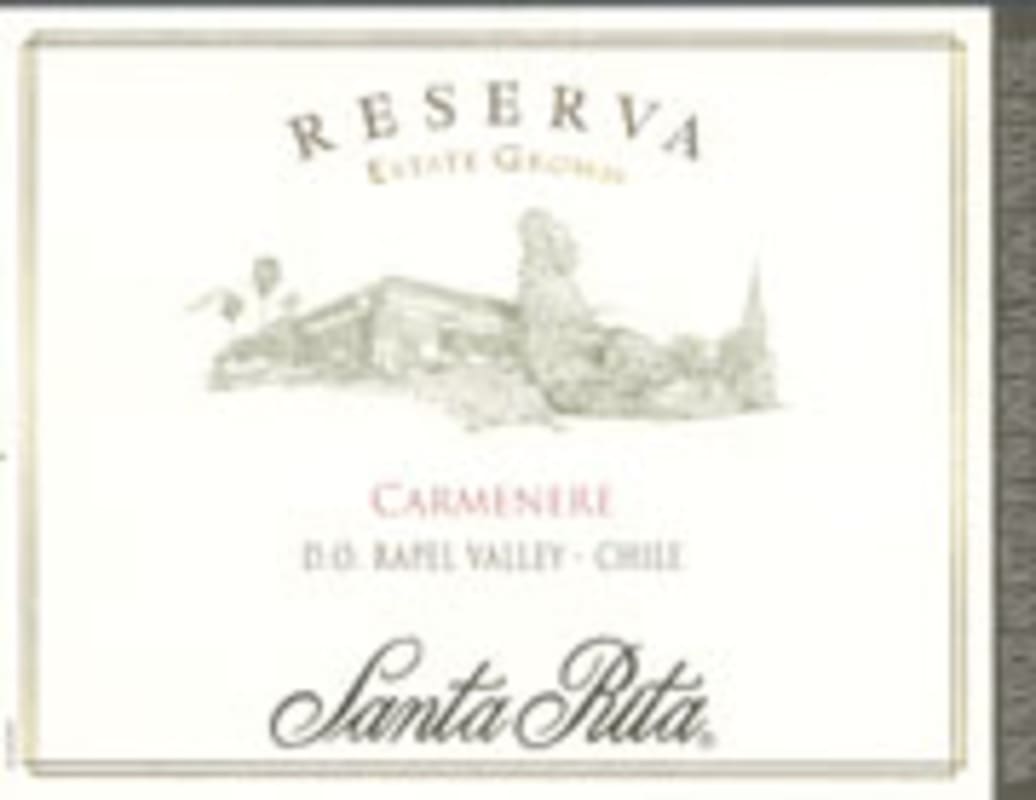 Santa Rita Reserva Carmenere 2003 Front Label
