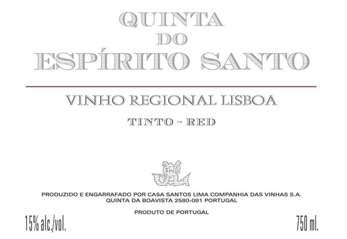 Casa Santos Lima Quinta do Espirito Santo 2014 Front Label