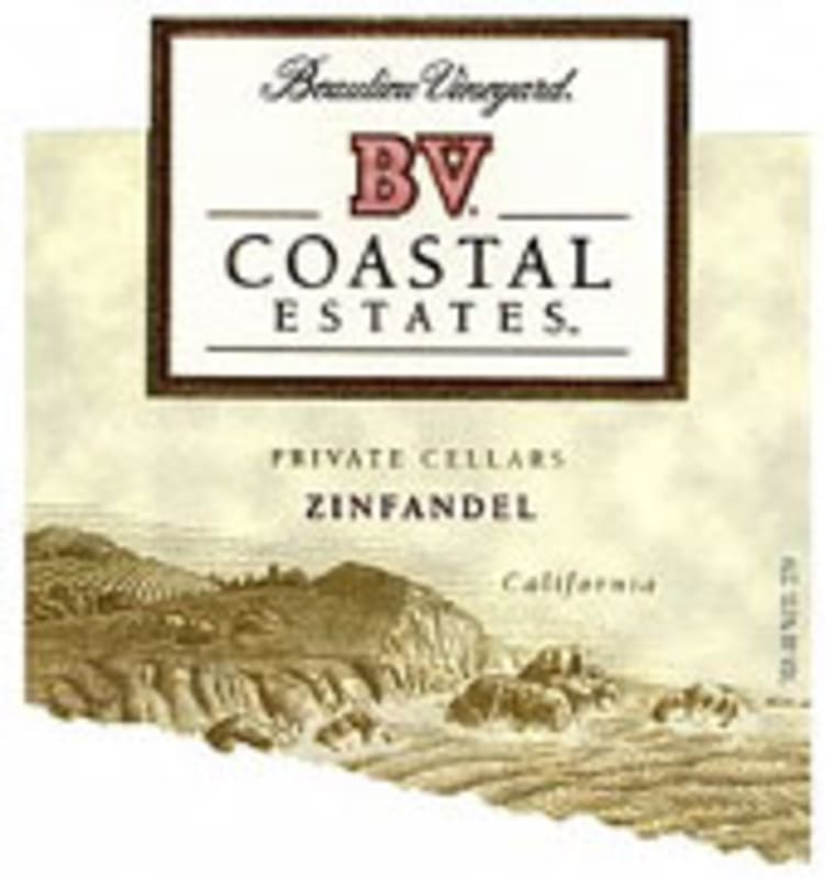 Beaulieu Vineyard BV Coastal Estates Zinfandel 2003 Front Label