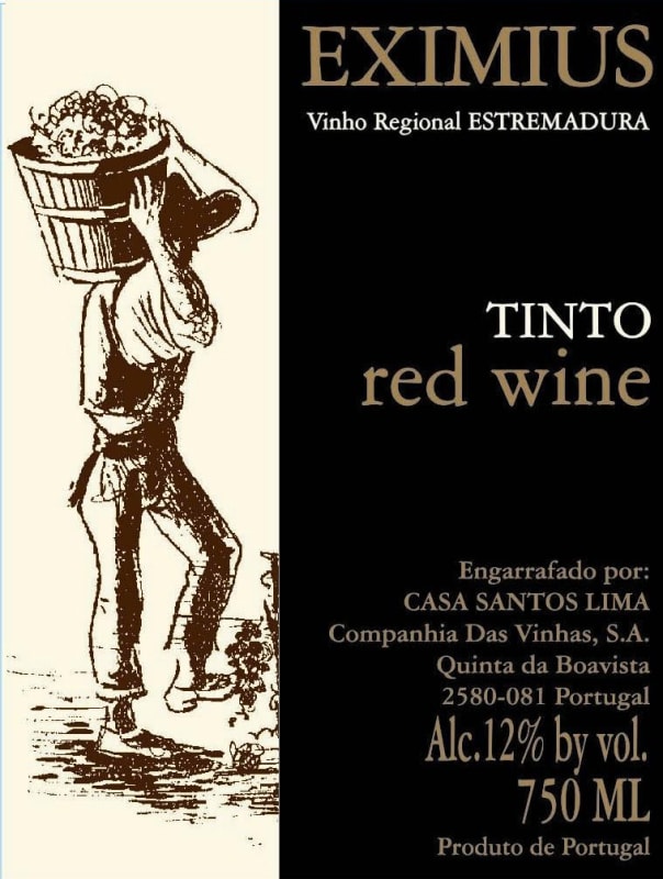 Casa Santos Lima Eximius Tinto 2008 Front Label