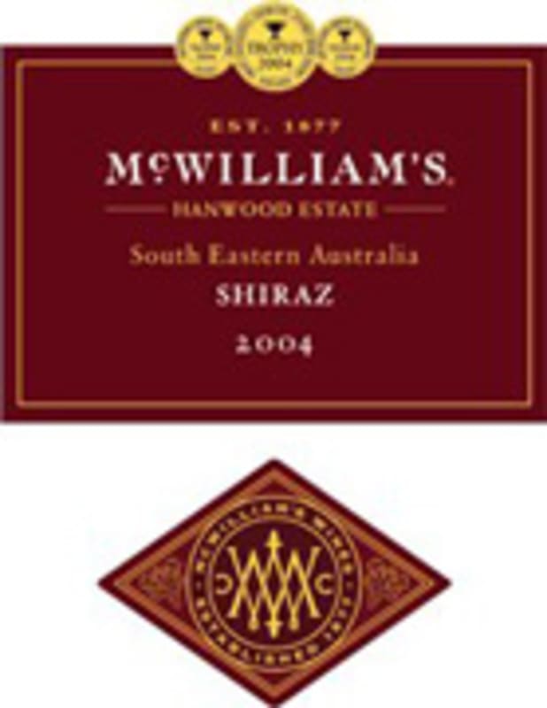 McWilliam's Shiraz 2004 Front Label