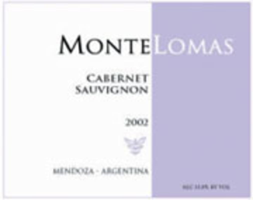 MonteLomas Cabernet Sauvignon 2002 Front Label