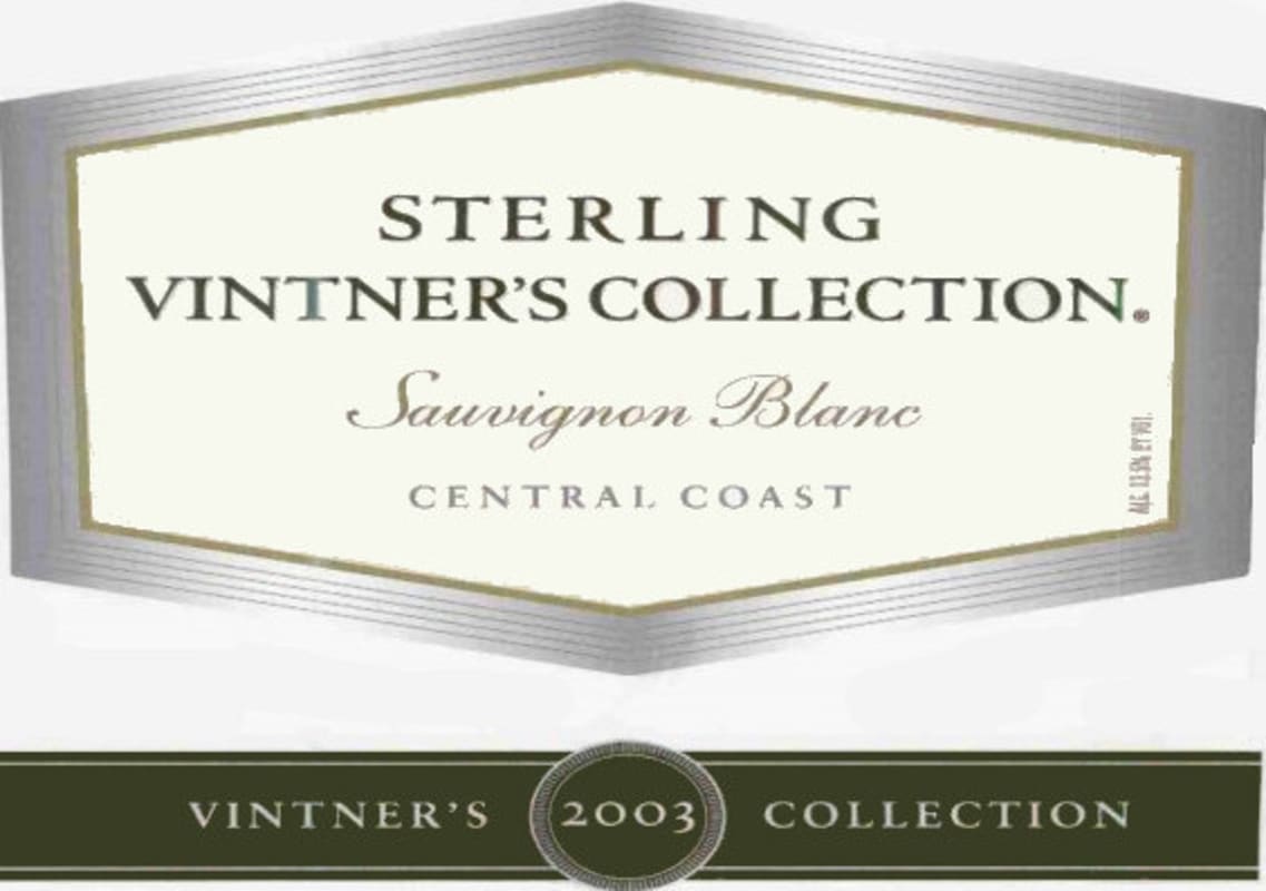 Sterling Vintner's Collection Sauvignon Blanc 2003 Front Label