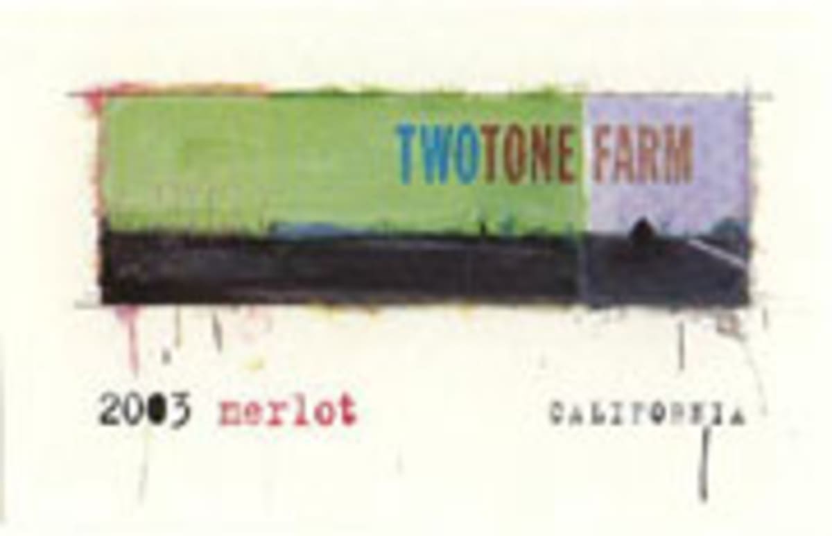 TwoTone Farm Merlot 2003 Front Label