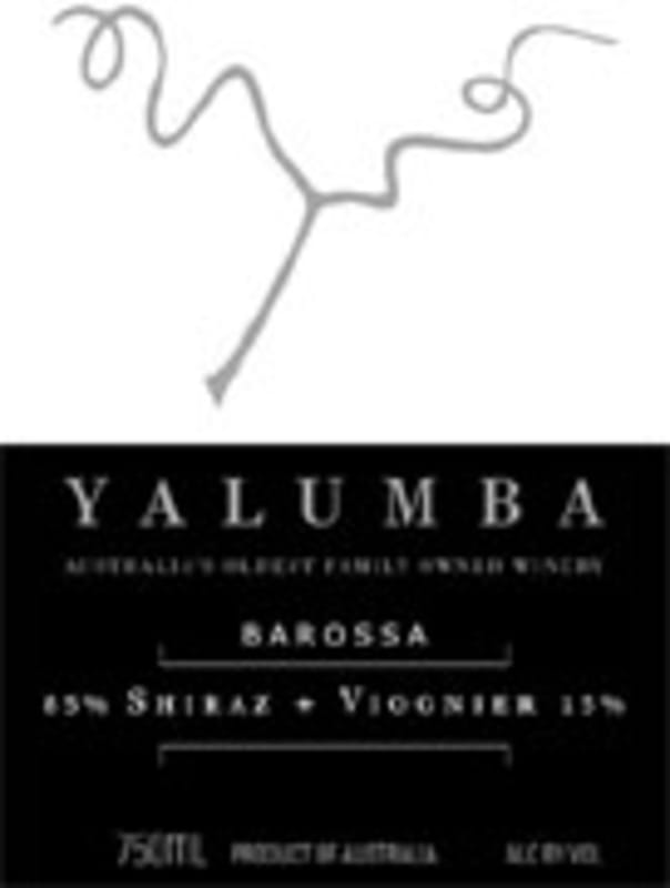 Yalumba Hand Picked Barossa Shiraz-Viognier 2003 Front Label