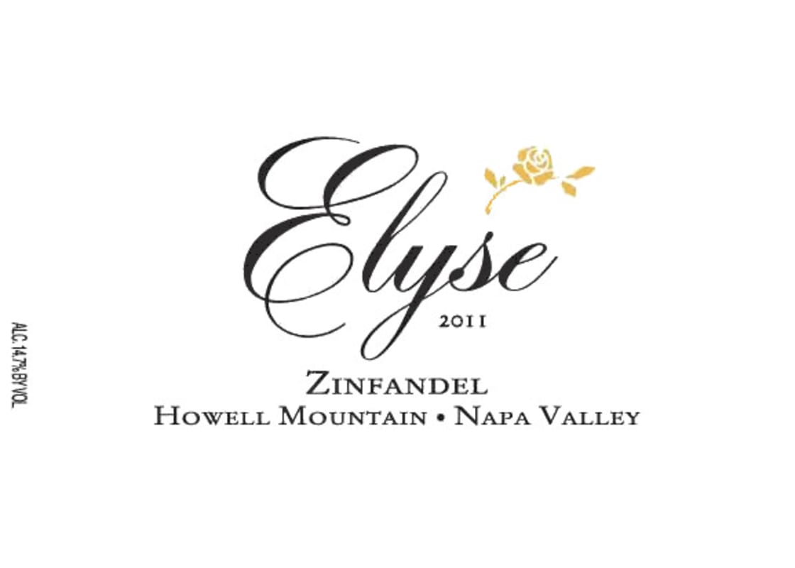 Elyse Zinfandel 2011 Front Label