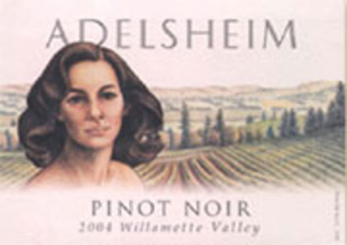 Adelsheim Willamette Valley Pinot Noir 2004 Front Label