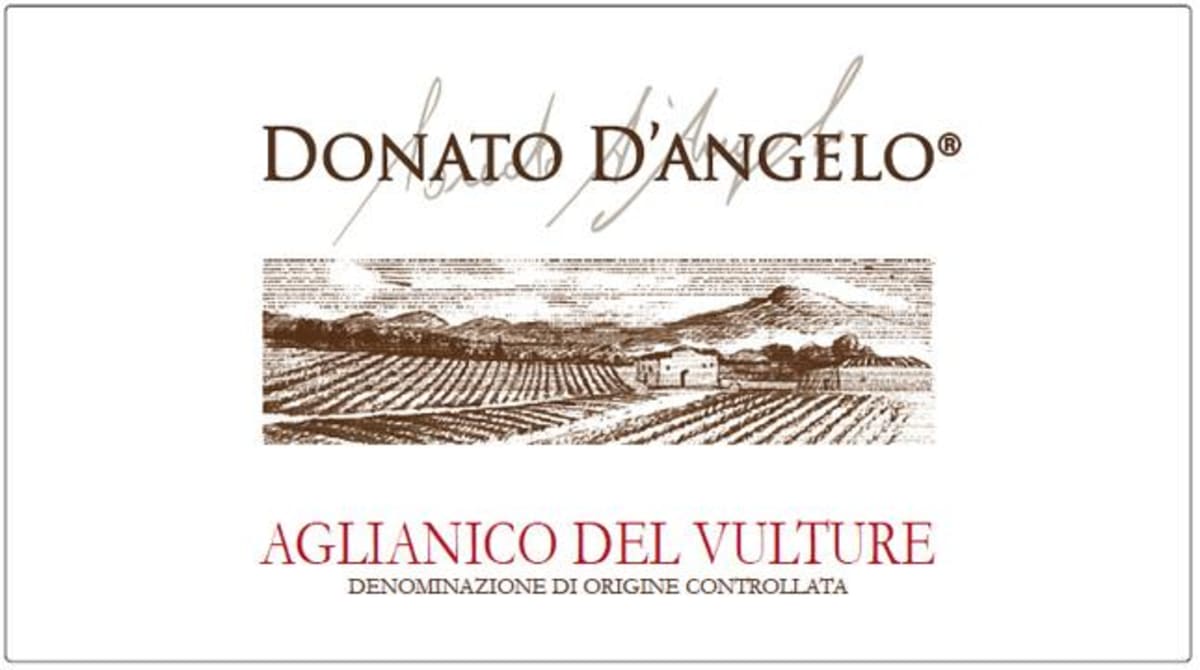 D'Angelo Aglianico del Vulture Donato 2012 Front Label