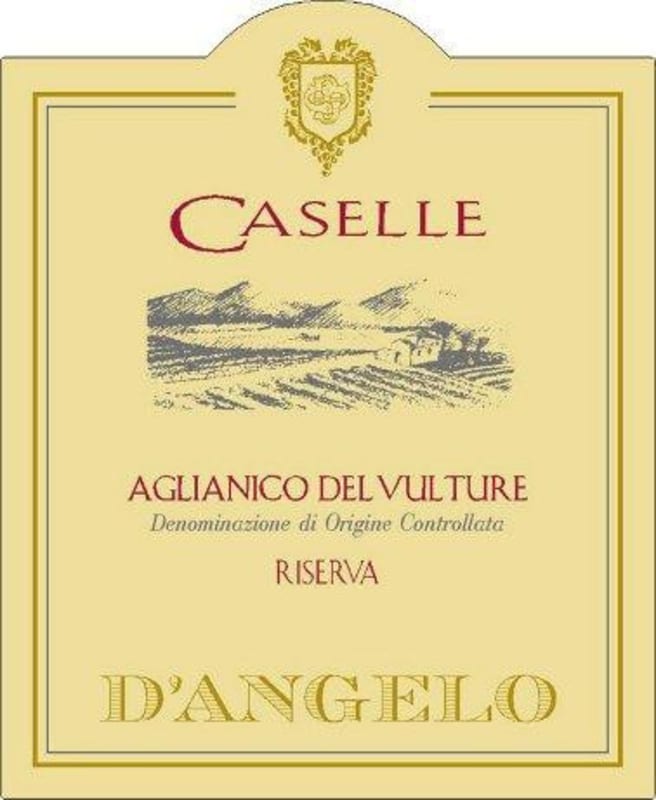 D'Angelo Aglianico del Vulture Caselle Riserva 2004 Front Label