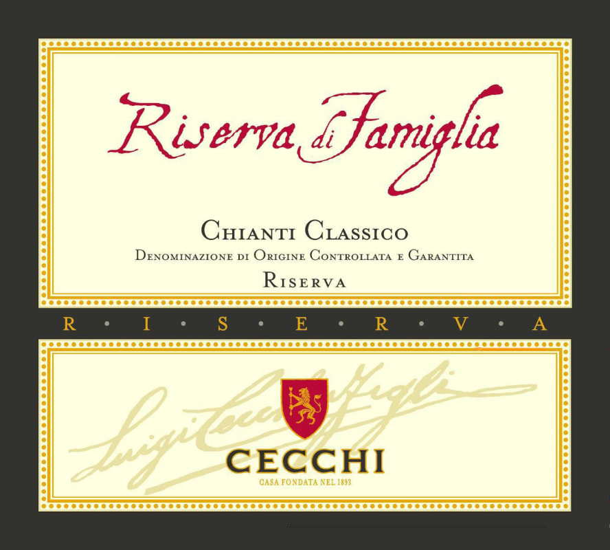 Cecchi Riserva di Famiglia Chianti Classico Riserva 2009 Front Label