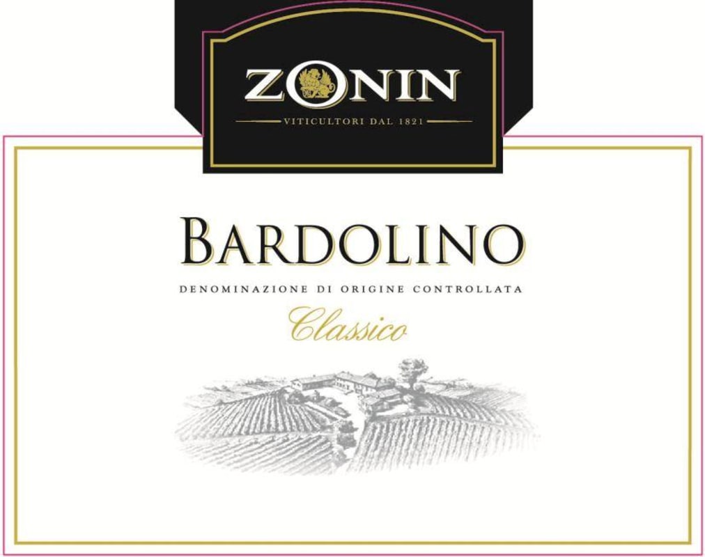 Zonin Bardolino Classico 2014 Front Label
