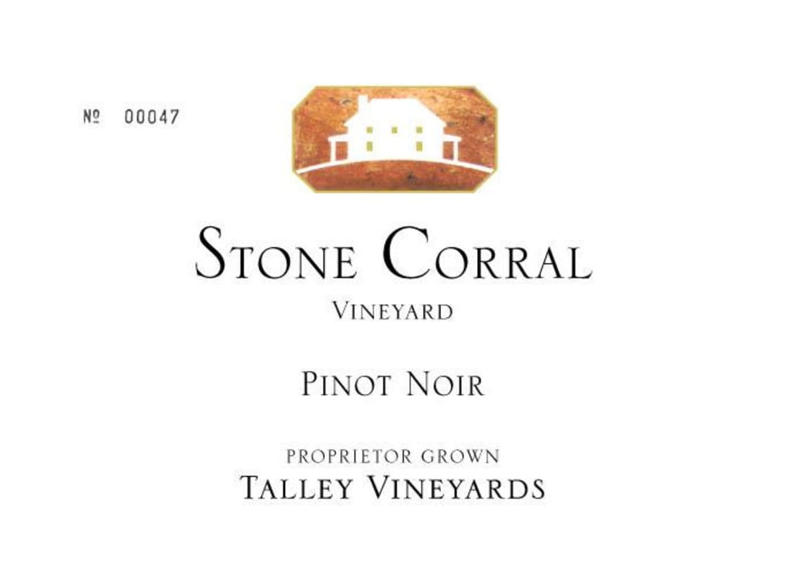 Talley Stone Corral Vineyard Pinot Noir 2010 Front Label