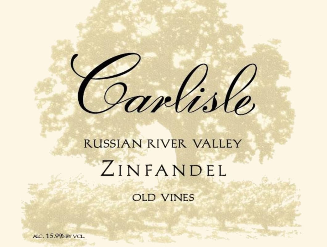 Carlisle Old Vines Zinfandel 2014 Front Label