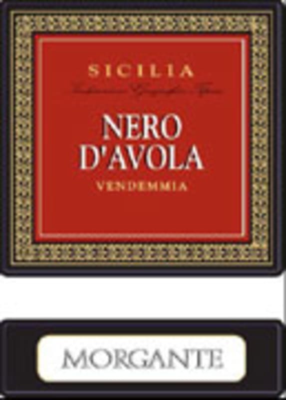 Morgante Nero d'Avola 2004 Front Label